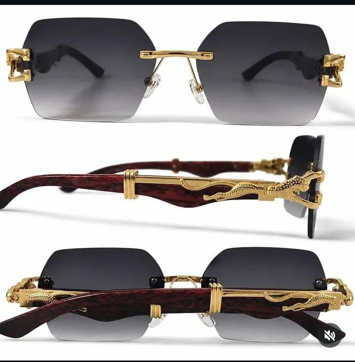 Luxury Leopard Wood Sunglasses