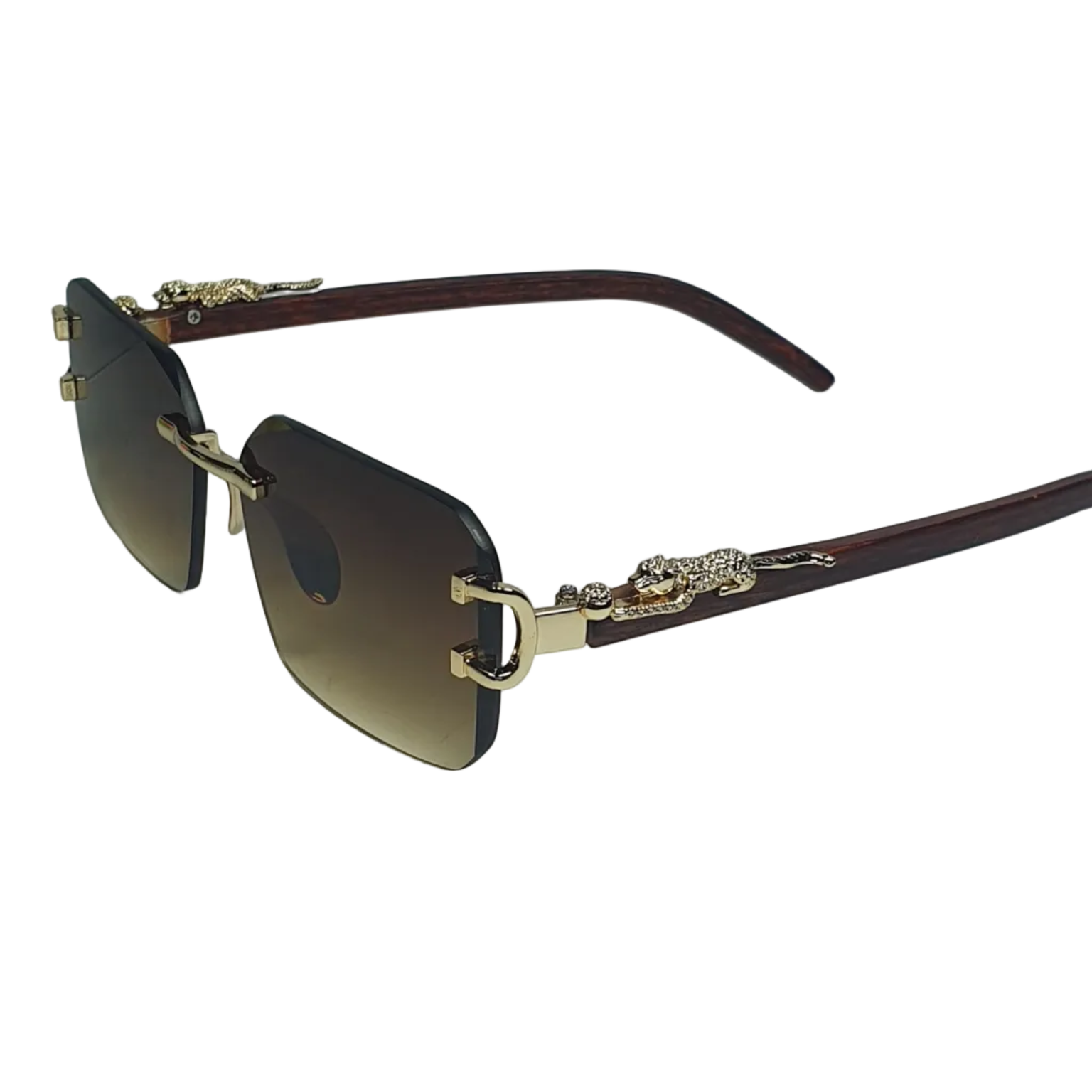 Luxury Leopard Wood Sunglasses